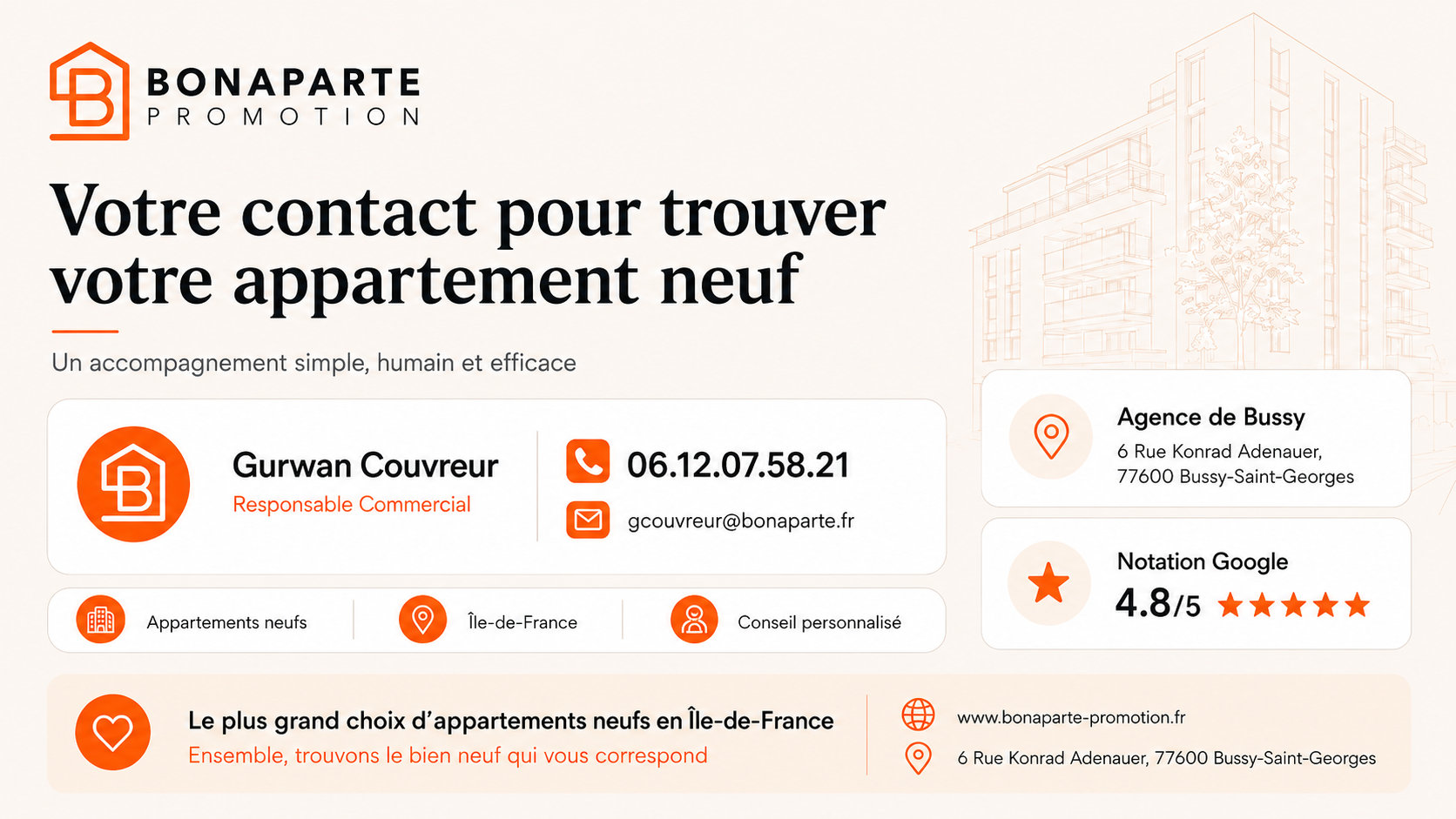 Appartement Grand Standing 2 pièces Noisiel