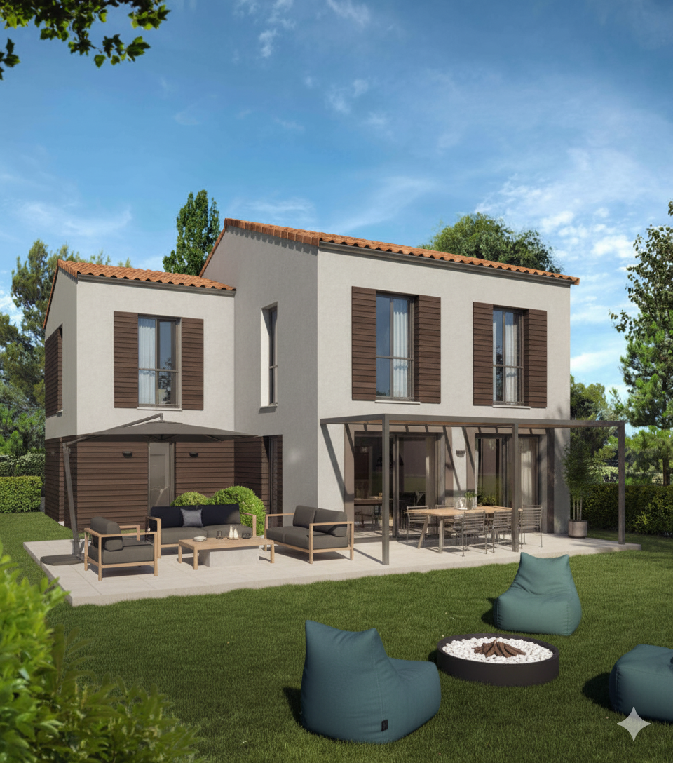 .OFFRES COMMERCIALES LIVRAISON IMMEDIATE - MAISON AVEC JARDIN DANS RESIDENCE AVEC PISCINE
